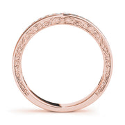 Channel Set Half Eternity Ring in Gold & Platinum