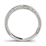 Channel Set Half Eternity Ring in Gold & Platinum
