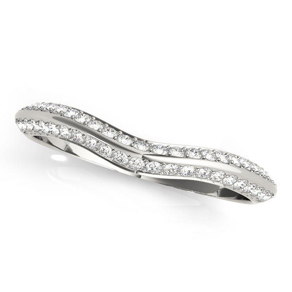 Diamond Half Eternity Ring in Gold & Platinum