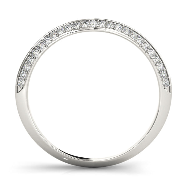 Diamond Half Eternity Ring in Gold & Platinum