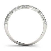 Diamond Half Eternity Ring in Gold & Platinum