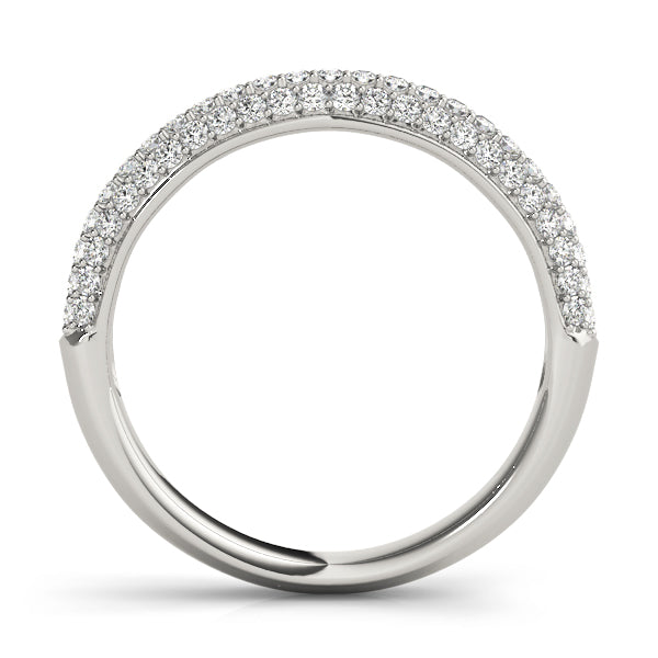 PavÃ£Â© Half Eternity Ring in Gold & Platinum