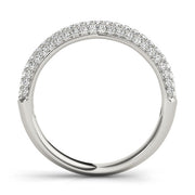 PavÃ£Â© Half Eternity Ring in Gold & Platinum