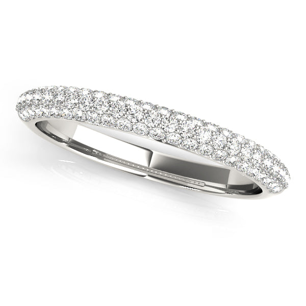 PavÃ£Â© Set Half Eternity Ring in Gold & Platinum
