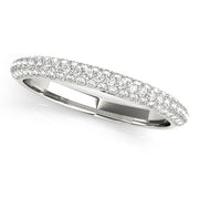PavÃ£Â© Set Half Eternity Ring in Gold & Platinum