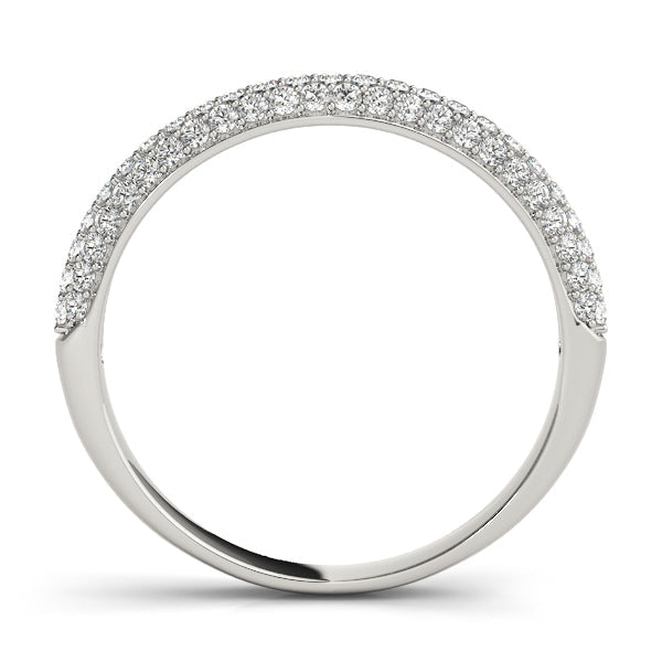 PavÃ£Â© Set Half Eternity Ring in Gold & Platinum