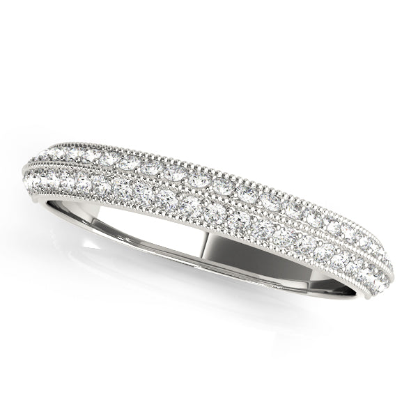 Diamond Half Eternity Ring in Gold & Platinum