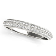 Diamond Half Eternity Ring in Gold & Platinum
