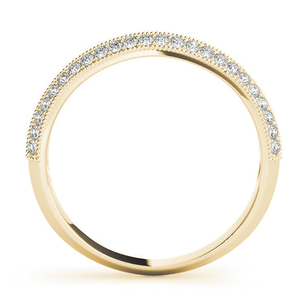 Diamond Half Eternity Ring in Gold & Platinum