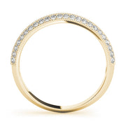 Diamond Half Eternity Ring in Gold & Platinum
