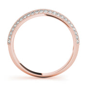 Diamond Half Eternity Ring in Gold & Platinum