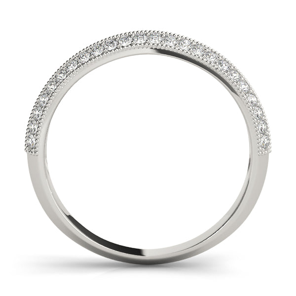 Diamond Half Eternity Ring in Gold & Platinum