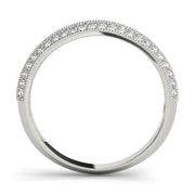 Diamond Half Eternity Ring in Gold & Platinum