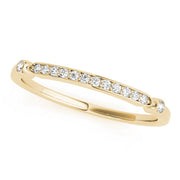 Single Row Prong in Channel Half Eternity Ring in 10K/14K gold and platinum with certified lab-grown or natural diamonds