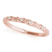 Vintage Inspired Half Eternity Ring in Gold & Platinum
