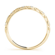 Vintage Inspired Half Eternity Ring in Gold & Platinum