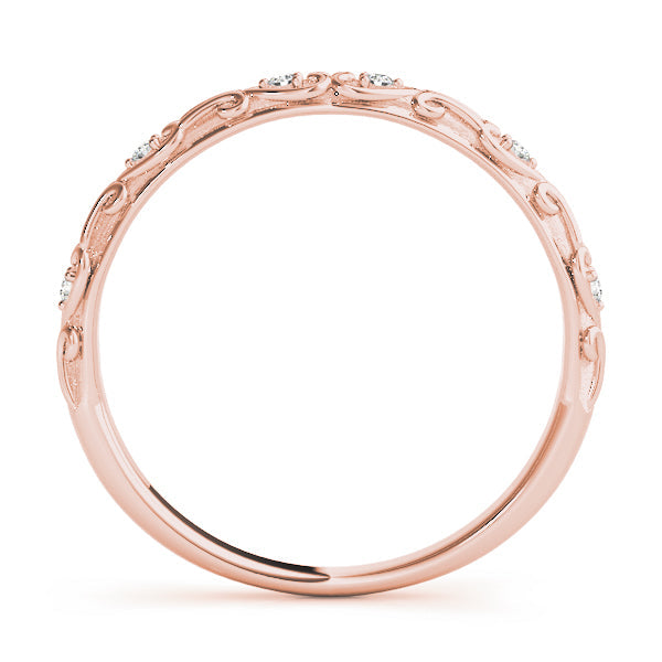 Vintage Inspired Half Eternity Ring in Gold & Platinum