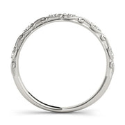 Vintage Inspired Half Eternity Ring in Gold & Platinum