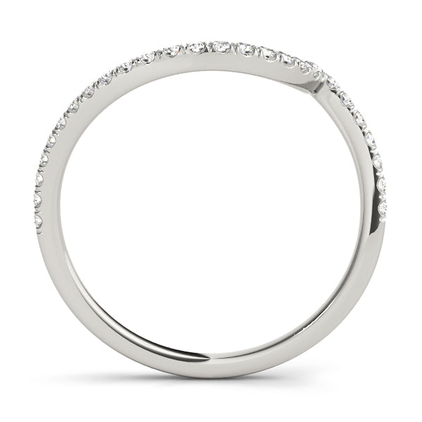 Diamond Half Eternity Ring in Gold & Platinum