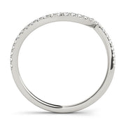 Diamond Half Eternity Ring in Gold & Platinum