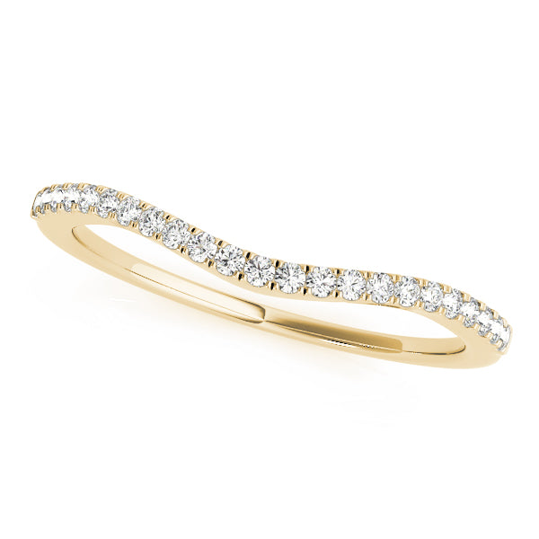 Diamond Half Eternity Ring in 10K/14K gold and platinum with certified lab-grown or natural diamonds