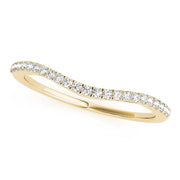 Diamond Half Eternity Ring in 10K/14K gold and platinum with certified lab-grown or natural diamonds