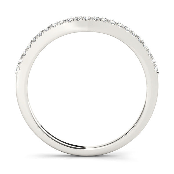 Diamond Half Eternity Ring in Gold & Platinum