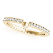 Diamond Half Eternity Ring in 10K/14K gold and platinum with certified lab-grown or natural diamonds
