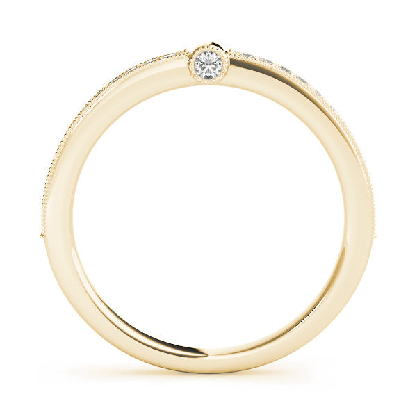 Diamond Half Eternity Ring in Gold & Platinum