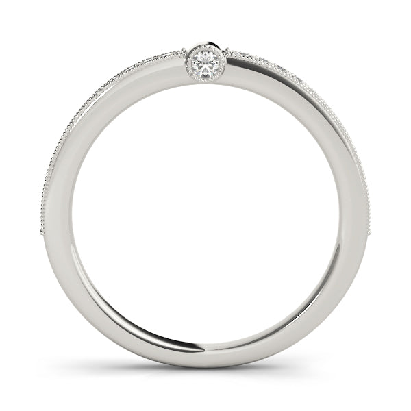 Diamond Half Eternity Ring in Gold & Platinum