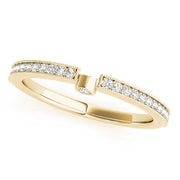 Diamond Half Eternity Ring in 10K/14K gold and platinum with certified lab-grown or natural diamonds