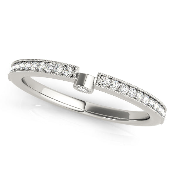 Diamond Half Eternity Ring in Gold & Platinum