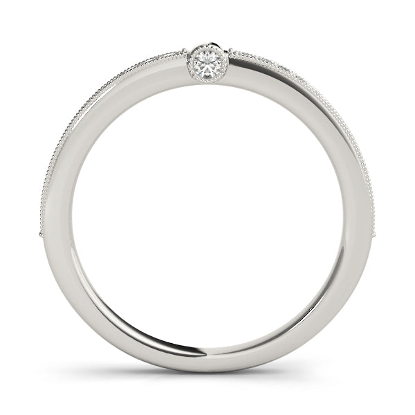 Diamond Half Eternity Ring in Gold & Platinum