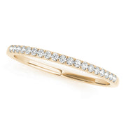 Split Prong Wedding Half Eternity Ring in 10K/14K gold and platinum with certified lab-grown or natural diamonds