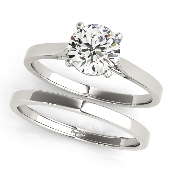 Resplendent Solitaire Engagement Ring Round Diamond Engagement Ring in 10K/14K gold and platinum with certified lab-grown or natural diamonds