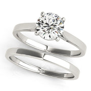 Resplendent Solitaire Engagement Ring Round Diamond Engagement Ring in 10K/14K gold and platinum with certified lab-grown or natural diamonds