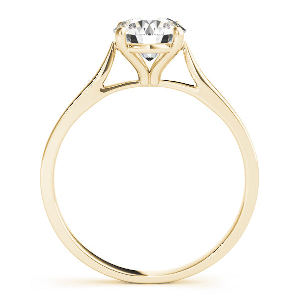 Resplendent Solitaire Engagement Ring Round Diamond Engagement Ring in 10K/14K gold and platinum with certified lab-grown or natural diamonds