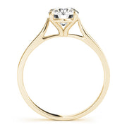 Resplendent Solitaire Engagement Ring Round Diamond Engagement Ring in 10K/14K gold and platinum with certified lab-grown or natural diamonds