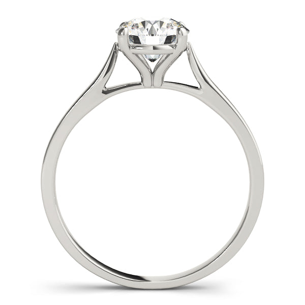 Resplendent Solitaire Engagement Ring Round Diamond Engagement Ring in 10K/14K gold and platinum with certified lab-grown or natural diamonds