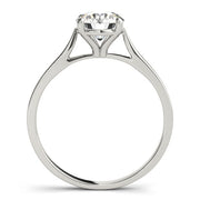 Resplendent Solitaire Engagement Ring Round Diamond Engagement Ring in 10K/14K gold and platinum with certified lab-grown or natural diamonds