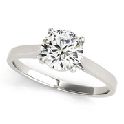 Resplendent Solitaire Engagement Ring Round Diamond Engagement Ring in 10K/14K gold and platinum with certified lab-grown or natural diamonds