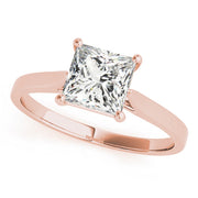Cherished Cut Solitaire Engagement Ring Princess Diamond Engagement Ring in 10K/14K gold and platinum with certified lab-grown or natural diamonds