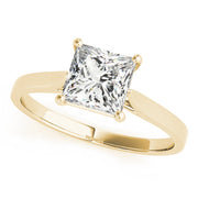 Cherished Cut Solitaire Engagement Ring Princess Diamond Engagement Ring in 10K/14K gold and platinum with certified lab-grown or natural diamonds
