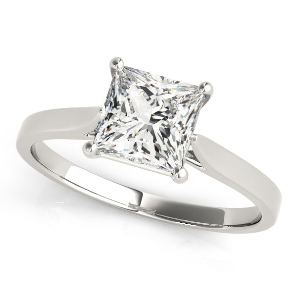 Cherished Cut Solitaire Engagement Ring Princess Diamond Engagement Ring in 10K/14K gold and platinum with certified lab-grown or natural diamonds