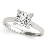 Cherished Cut Solitaire Engagement Ring Princess Diamond Engagement Ring in 10K/14K gold and platinum with certified lab-grown or natural diamonds