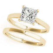 Cherished Cut Solitaire Engagement Ring Princess Diamond Engagement Ring in 10K/14K gold and platinum with certified lab-grown or natural diamonds