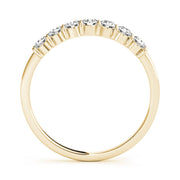 Straight Diamond Half Eternity Ring in Gold & Platinum