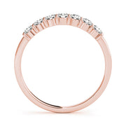 Straight Diamond Half Eternity Ring in Gold & Platinum