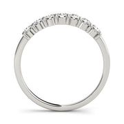 Straight Diamond Half Eternity Ring in Gold & Platinum