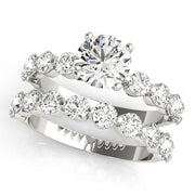 Classic Single Prong Engagement Ring Round Diamond Engagement Ring in 10K/14K gold and platinum with certified lab-grown or natural diamonds